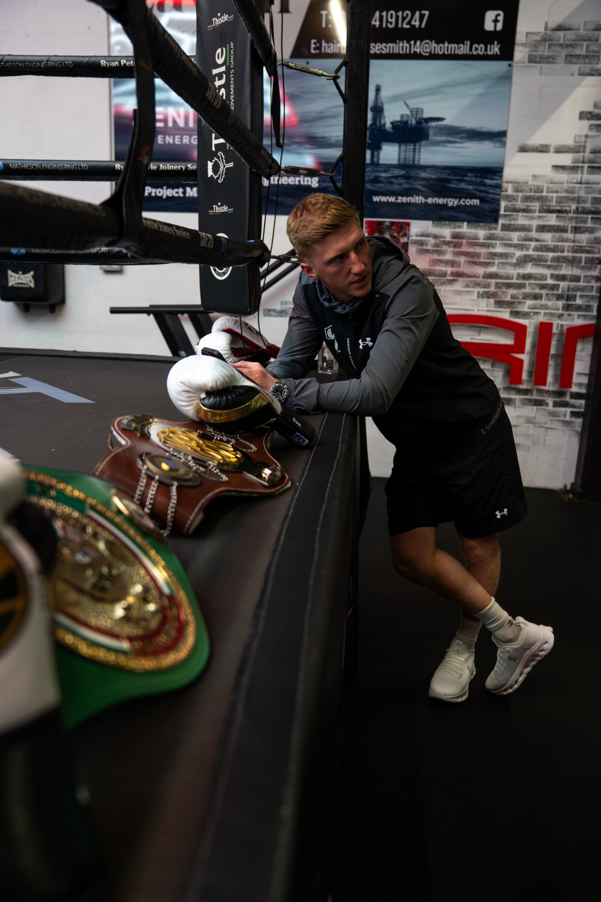 Gregor McPherson ringside at Bodbox Aberdeen