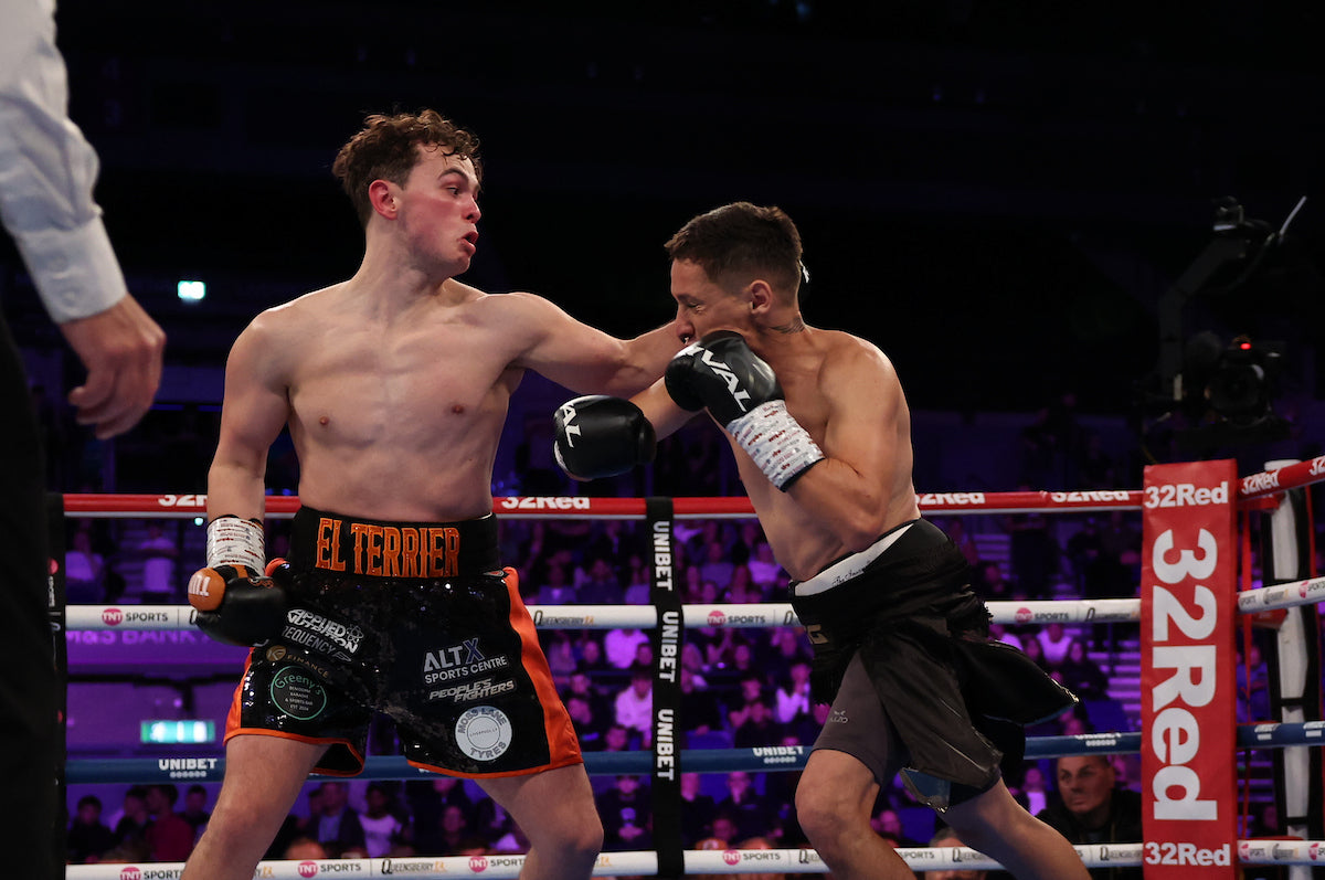 Jack Turner in action in the boxing ring