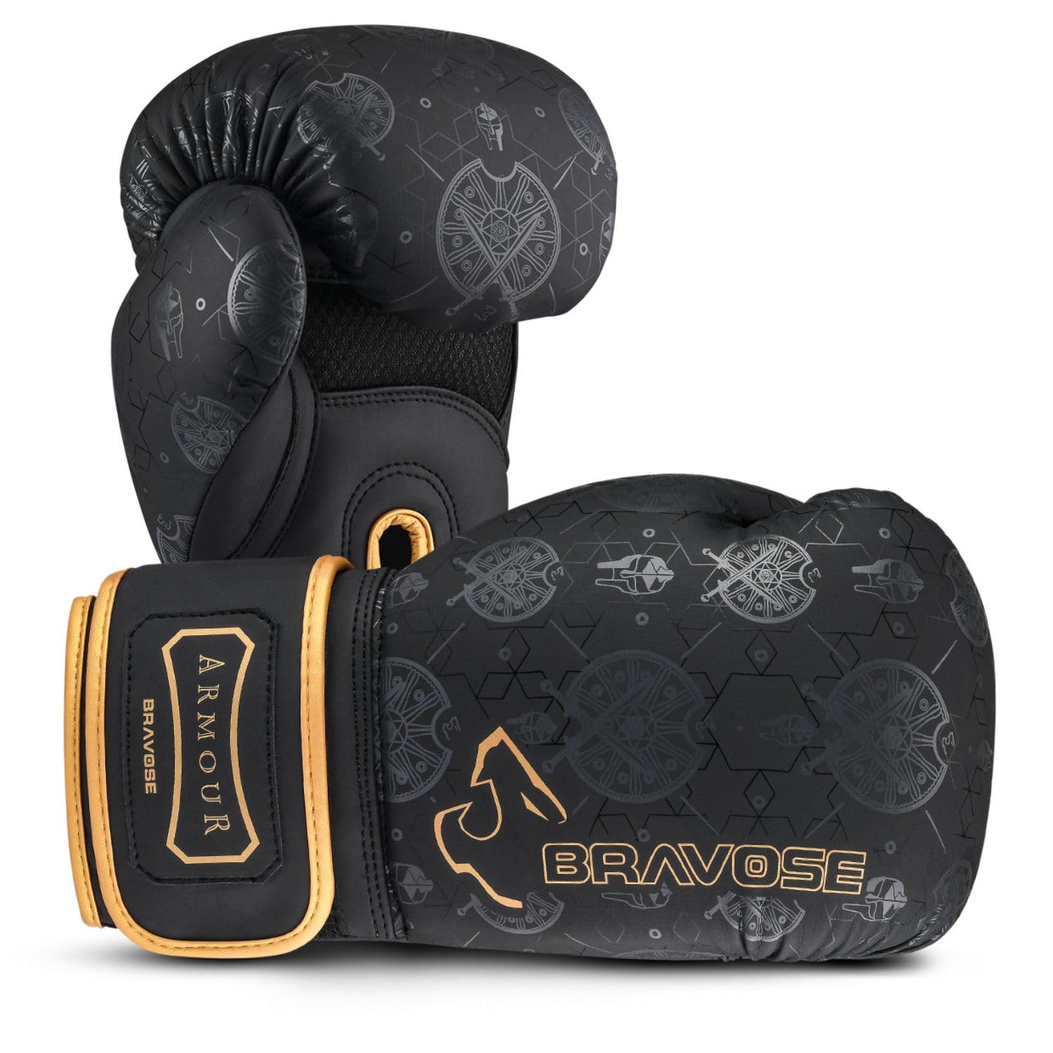 BRAVOSE Armour Boxing Gloves Men, Women, Ladies Muay Thai Gloves for Training, Sparring