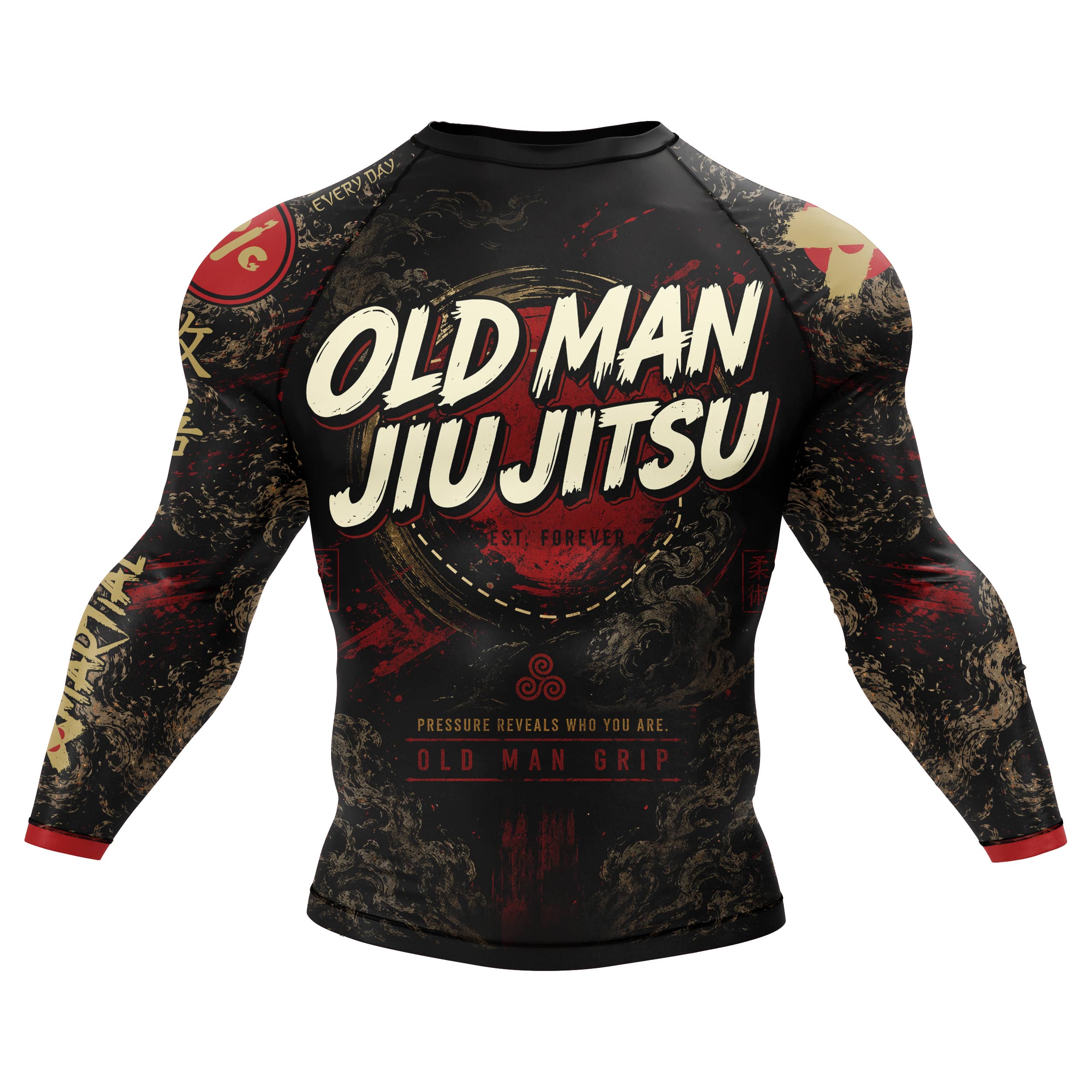 Old Man Jiu Jitsu BJJ Rash Guard